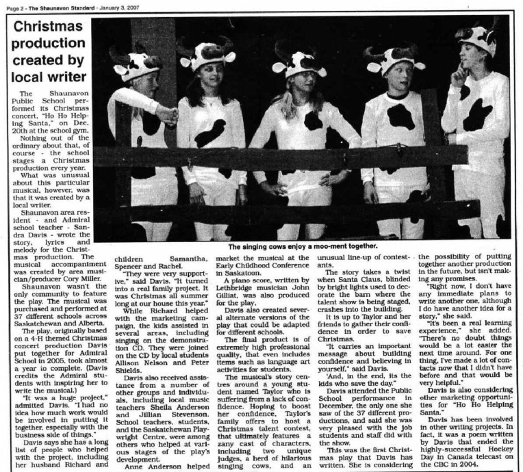 Ho-Ho-Helping Santa Newspaper Review