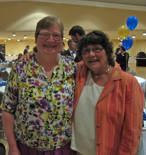 Dianne Young and Alison Lohans, shortlisted for the 2014 Saskatchewan Book Awards