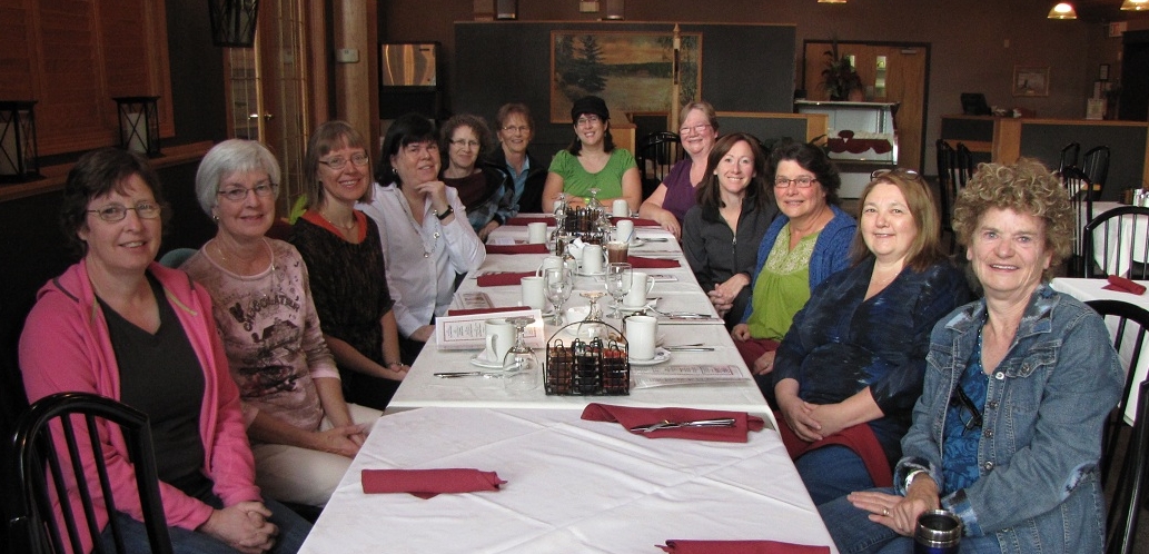 L-R: Adele, Gillian, Sharon, Jo, Linda, Myrna, Paula-Jane, Dianne, Sandra, Alison, Judith, Anne at Cypress Hills, April 2012