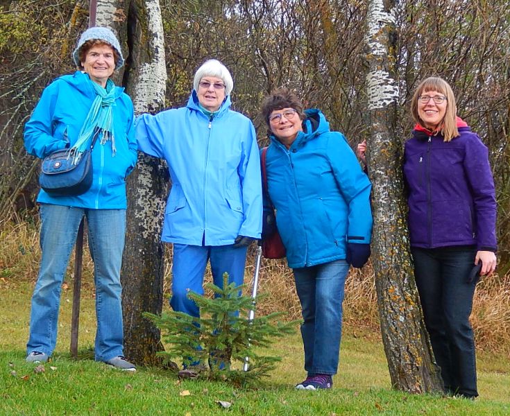 Ladies in Blue (and purple) - Anne, Gillian, Alison, Sharon