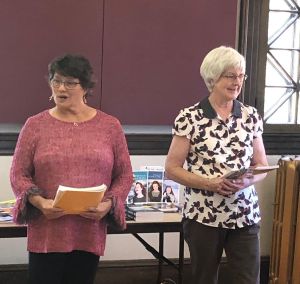 The two original Robins, Alison and Gillian